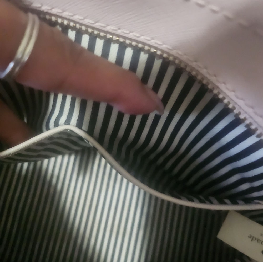 EUC Kate Spade Pink Leather Tote and Twilly  Bundle - Picture 6 of 12